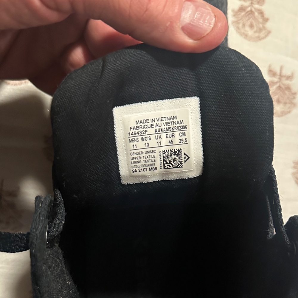 Converse Black High-Top Sneakers - Picture 2 of 6